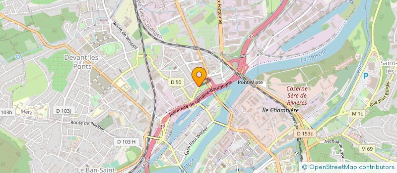 localisation de l'entreprise METZ CARROSSERIE 57  METZ