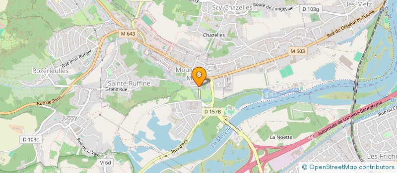 localisation de l'entreprise METZ DEMENAGEMENT à MOULINS-LES-METZ