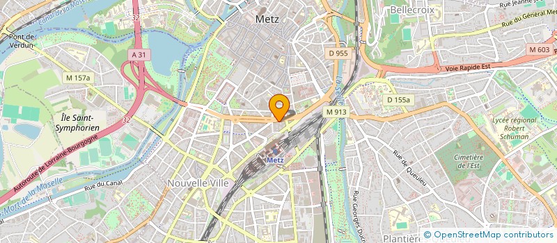 localisation de l'entreprise METZ ECHAPPEMENT  METZ