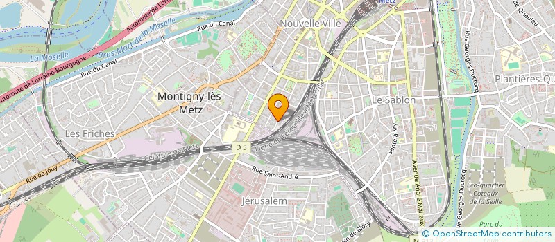 localisation de l'entreprise METZ EN POCHE à METZ