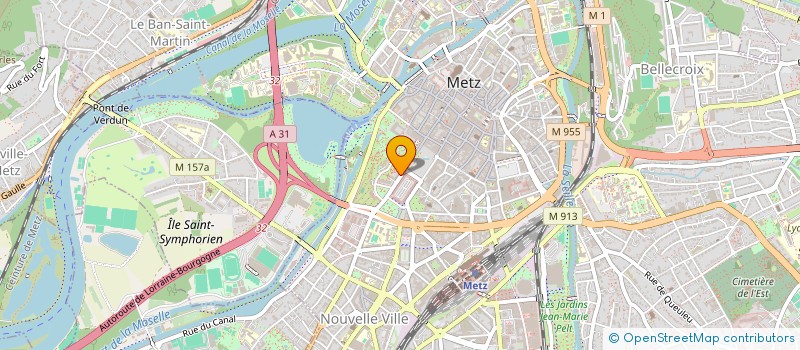 localisation de l'entreprise METZ EN SCENES  METZ