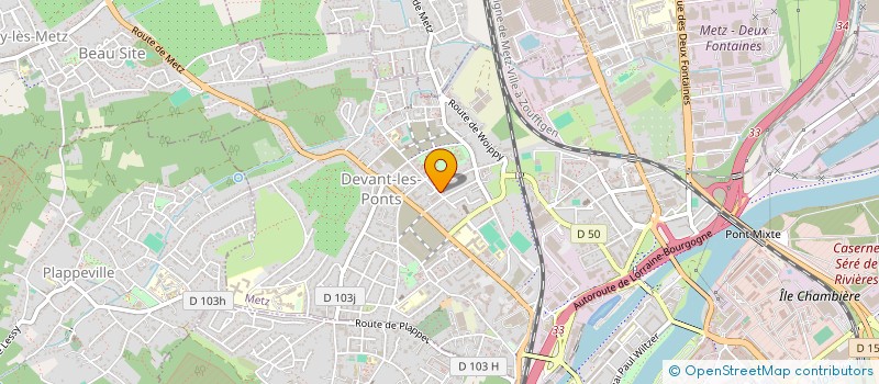 localisation de l'entreprise METZ SAINT QUENTIN BADMINTON  METZ