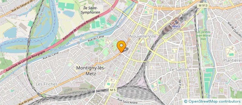 localisation de l'entreprise METZ SPORT ET NATURE  MONTIGNY-LES-METZ