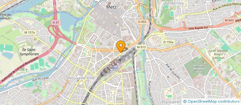 localisation de l'entreprise METZ TRAITEUR à METZ
