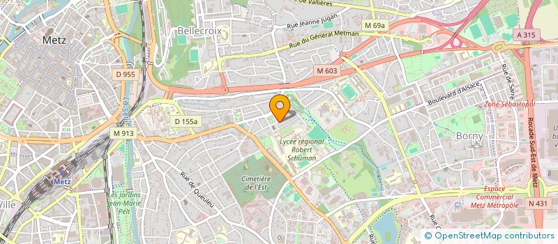 localisation de l'entreprise METZ VILLE D'EAU  METZ