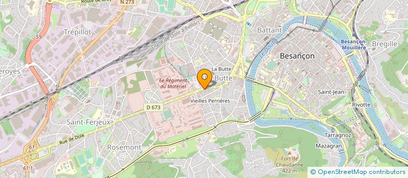 localisation de l'entreprise MEUBL'AFFAIRES  BESANCON
