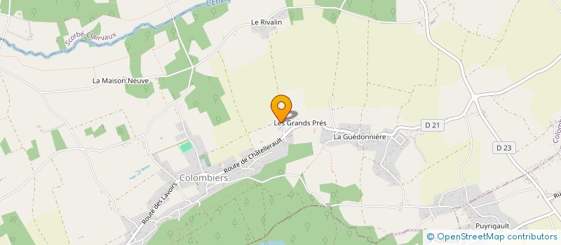 localisation de l'entreprise MEUBL'ATTACK  COLOMBIERS