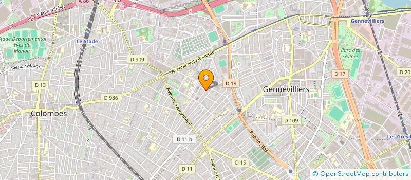 localisation de l'entreprise MEUBL'AVI  ASNIERES-SUR-SEINE