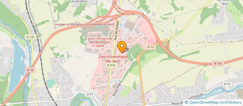 localisation de l'entreprise MEUBLE AUBIN à CHAMPNIERS