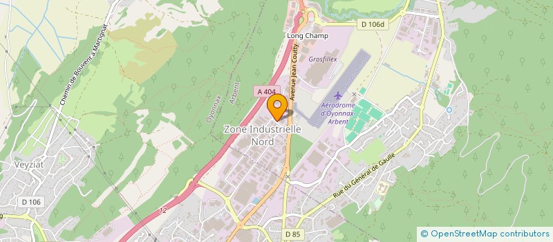localisation de l'entreprise MEUBLE CENTER à ARBENT
