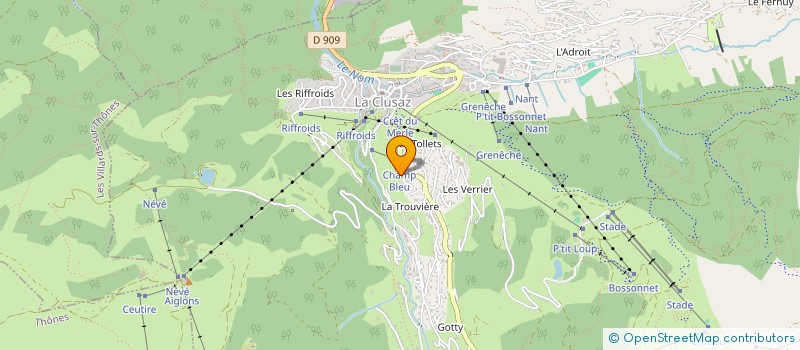 localisation de l'entreprise MEUBLE DE TOURISME ENSOLEILLA à LA CLUSAZ