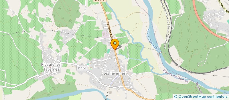 localisation de l'entreprise MEUBLE DES CEVENNES  RIBAUTE-LES-TAVERNES