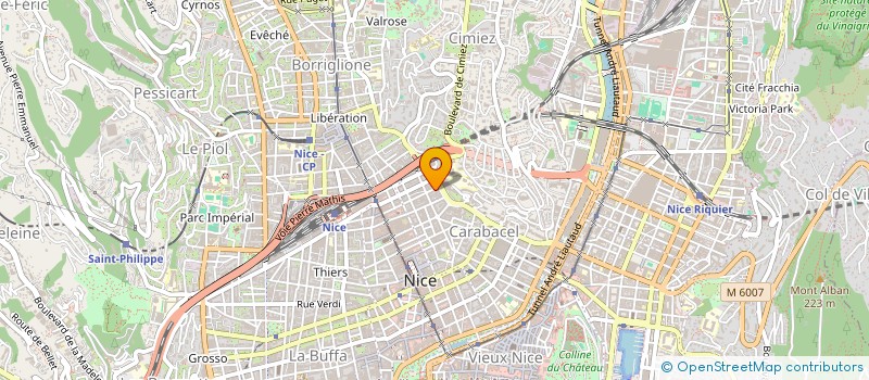 localisation de l'entreprise MEUBLE PERTINAX HOTEL TOURISME  NICE
