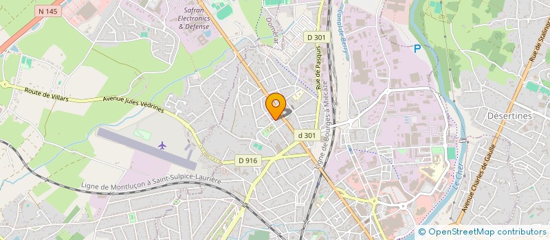 localisation de l'entreprise MEUBLERIE DEGIEUX SOC EXPLOIT à MONTLUCON