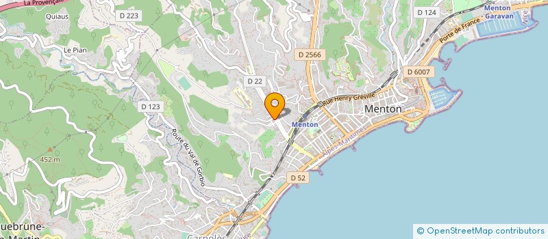 localisation de l'entreprise MEUBLES 2000 à MENTON