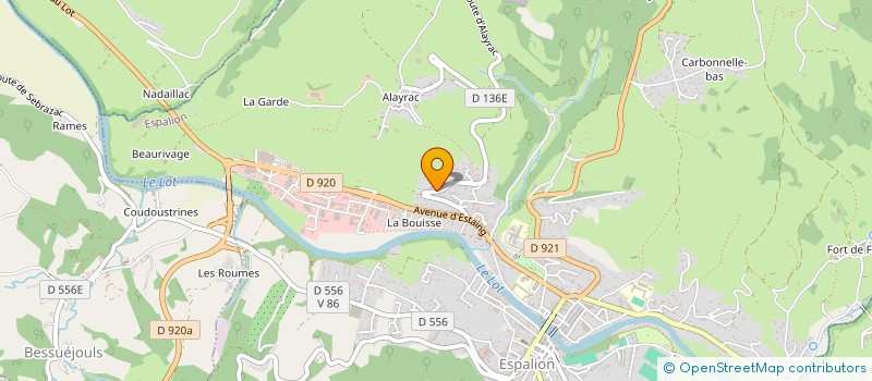 localisation de l'entreprise MEUBLES 48 à ESPALION