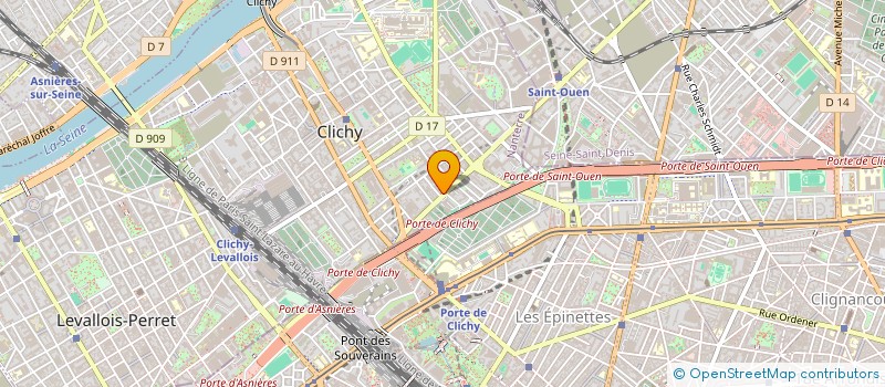 localisation de l'entreprise MEUBLES ABACUS à CLICHY