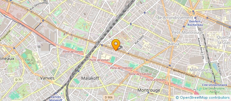 localisation de l'entreprise MEUBLES ABC à PARIS