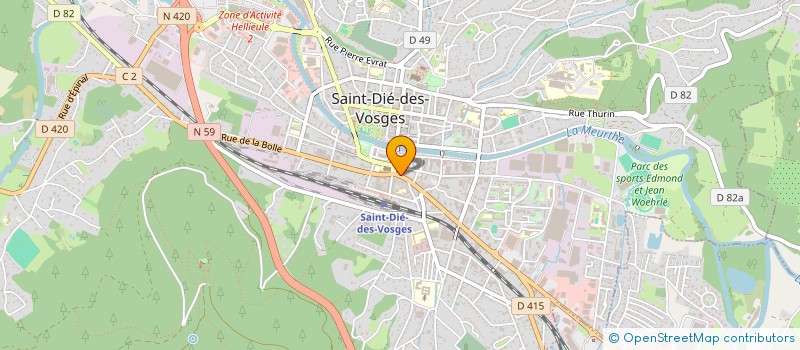 localisation de l'entreprise MEUBLES ACD  SAINT-DIE-DES-VOSGES