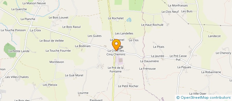 localisation de l'entreprise MEUBLES ANDRE CORLAY à SAINT-MARC-LE-BLANC