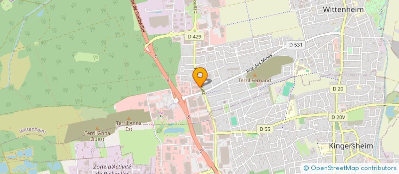 localisation de l'entreprise MEUBLES ANTI-CRISE à WITTENHEIM