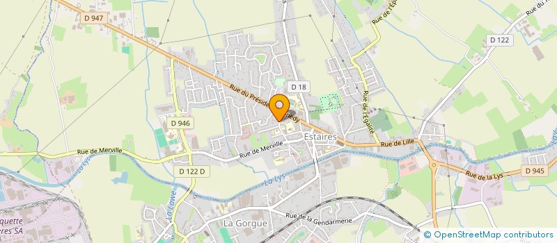 localisation de l'entreprise MEUBLES BACROT à ESTAIRES