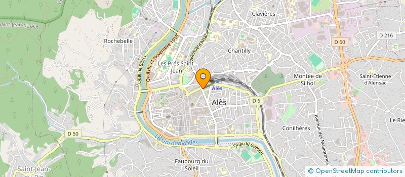 localisation de l'entreprise MEUBLES BENOIT ROUX à ALES
