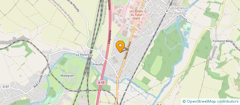localisation de l'entreprise MEUBLES BETIN à CHASSENEUIL-DU-POITOU