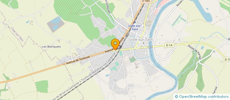 localisation de l'entreprise MEUBLES BLANC à LISLE-SUR-TARN