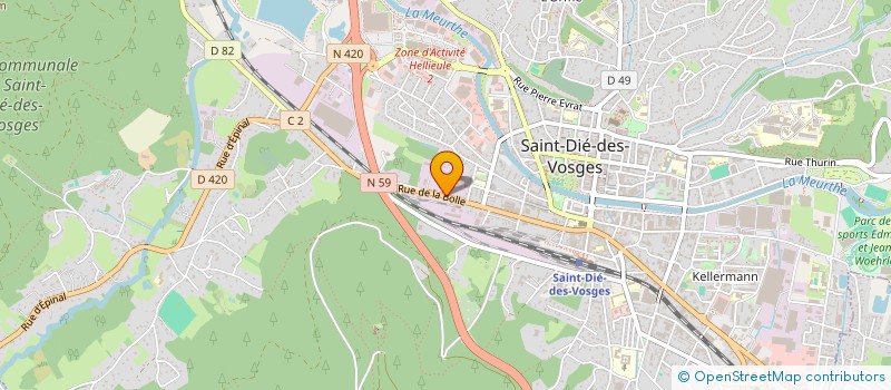 localisation de l'entreprise MEUBLES BOISERIES AGENCEMENT à SAINT-DIE-DES-VOSGES