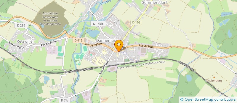localisation de l'entreprise MEUBLES BRAYE à DANNEMARIE
