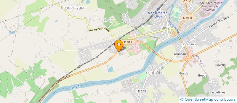 localisation de l'entreprise MEUBLES BRIFEILLE SA à CONDEZAYGUES