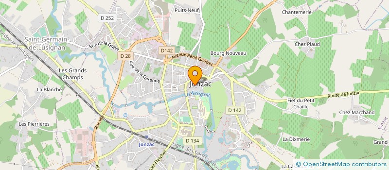 localisation de l'entreprise MEUBLES CAPRAIS SARL  JONZAC