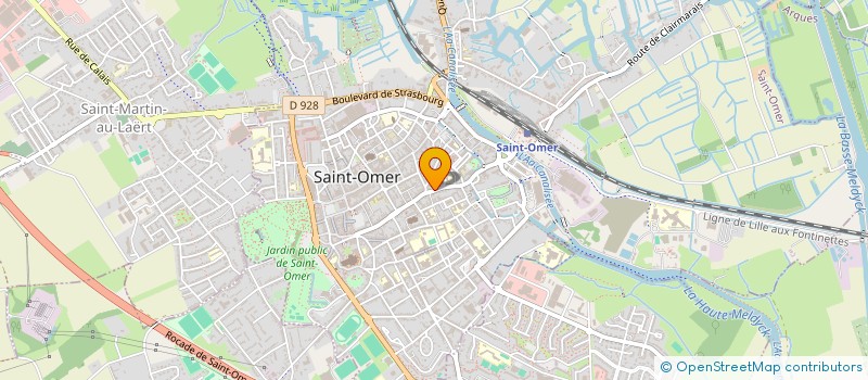 localisation de l'entreprise MEUBLES CARPENTIER LAMARCHE à SAINT-OMER