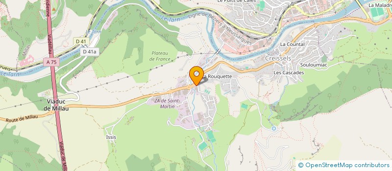 localisation de l'entreprise MEUBLES CASTELBOU à CREISSELS