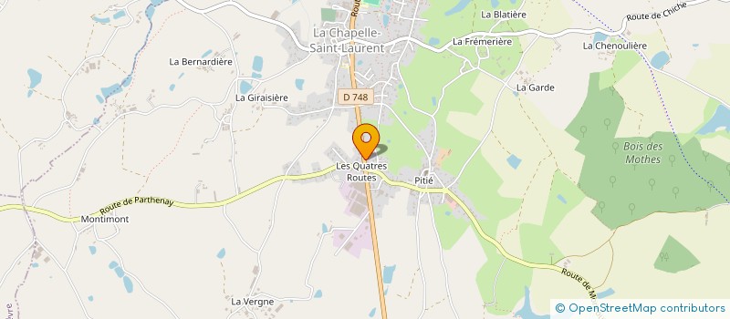 localisation de l'entreprise MEUBLES CHAMOIS à LA CHAPELLE-SAINT-LAURENT
