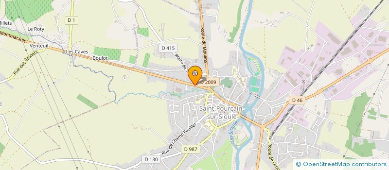 localisation de l'entreprise MEUBLES CHARVON  SAINT-POURCAIN-SUR-SIOULE