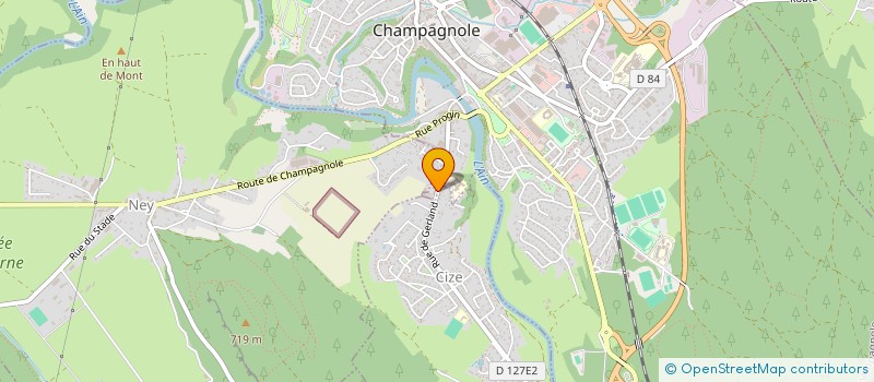 localisation de l'entreprise MEUBLES CLERC à CHAMPAGNOLE
