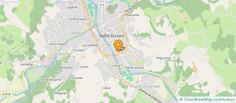 localisation de l'entreprise MEUBLES COMTE LAUTAR à SAINT-GIRONS