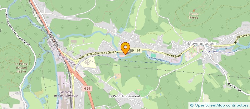 localisation de l'entreprise MEUBLES COUSOT à MOYENMOUTIER