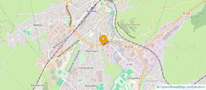 localisation de l'entreprise MEUBLES CUMINGE à AURILLAC