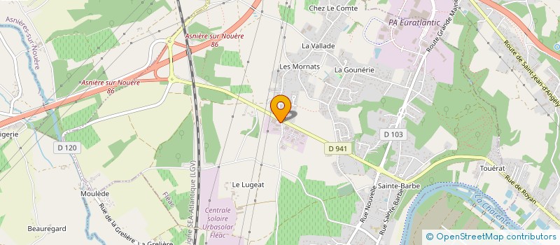 localisation de l'entreprise MEUBLES DAVID à FLEAC