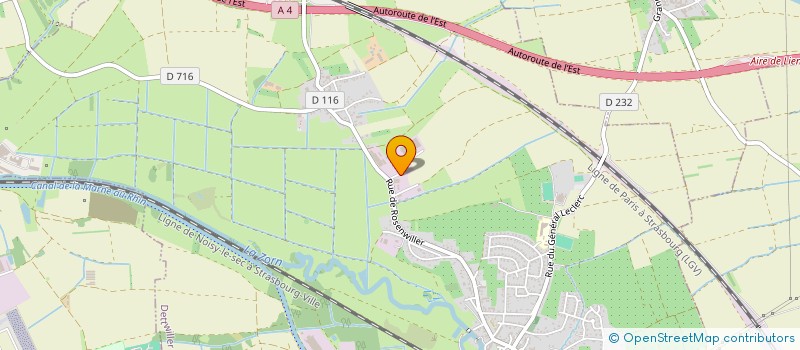 localisation de l'entreprise MEUBLES DE CUISINE BECKERMANN à DETTWILLER