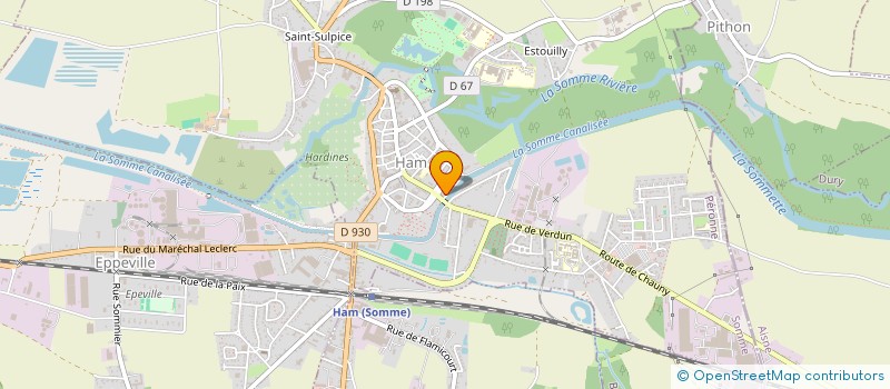 localisation de l'entreprise MEUBLES DE PICARDIE  HAM