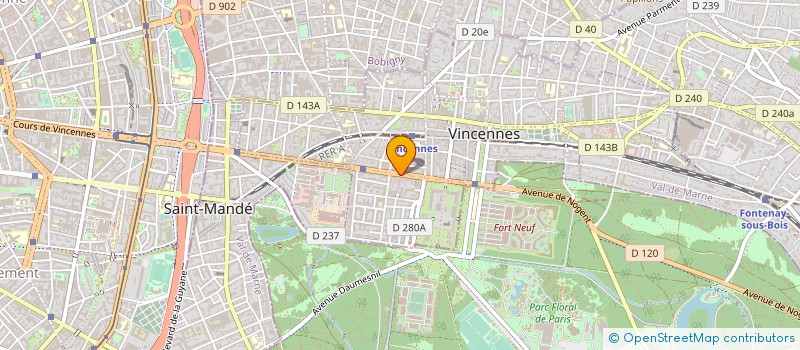 localisation de l'entreprise MEUBLES DE TOURISME A VINCENNES à VINCENNES
