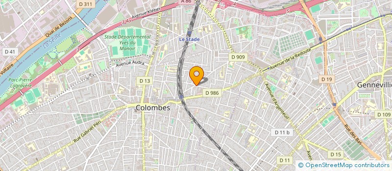 localisation de l'entreprise MEUBLES & DECO à COLOMBES
