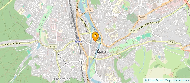 localisation de l'entreprise MEUBLES & DECO  EPINAL