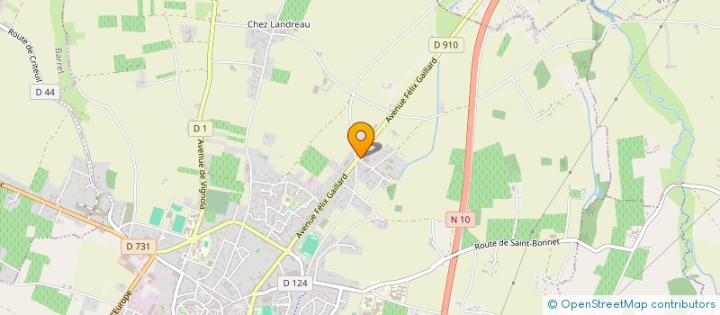 localisation de l'entreprise MEUBLES DIF à BARBEZIEUX-SAINT-HILAIRE
