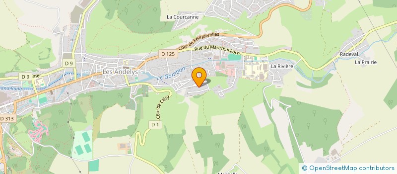 localisation de l'entreprise MEUBLES DU CHATEAU GAILLARD à LES ANDELYS