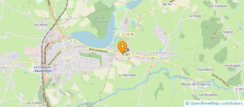 localisation de l'entreprise MEUBLES DURIX à VARENNES-SOUS-DUN